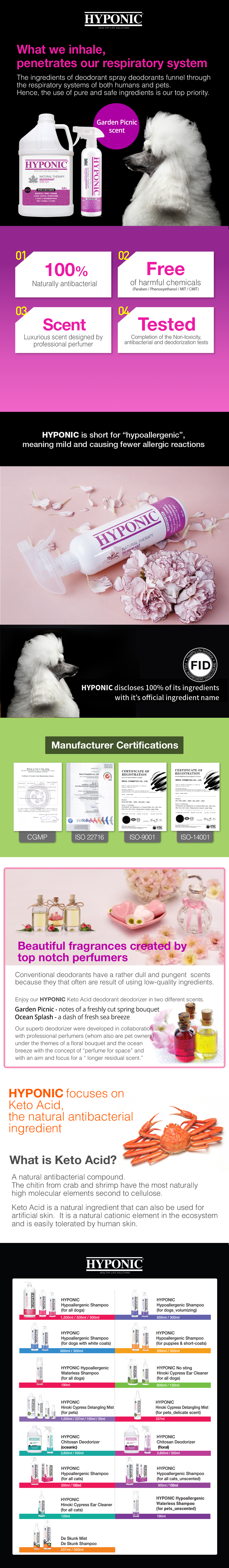 HYPONIC Chitosan Deodorizer