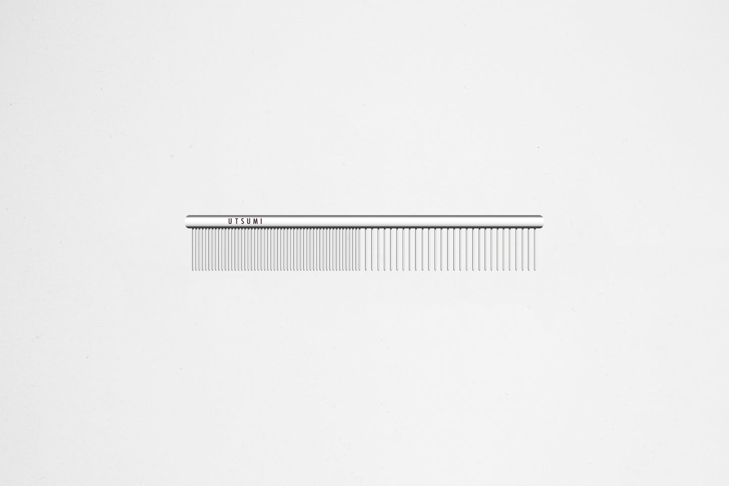 Utsumi cat comb 5 inch stainless steel grooming comb silver