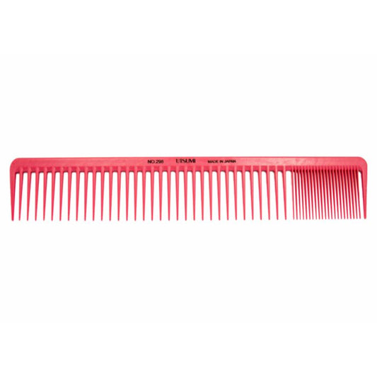 Utsumi 298 dog grooming comb carbon fiber pink