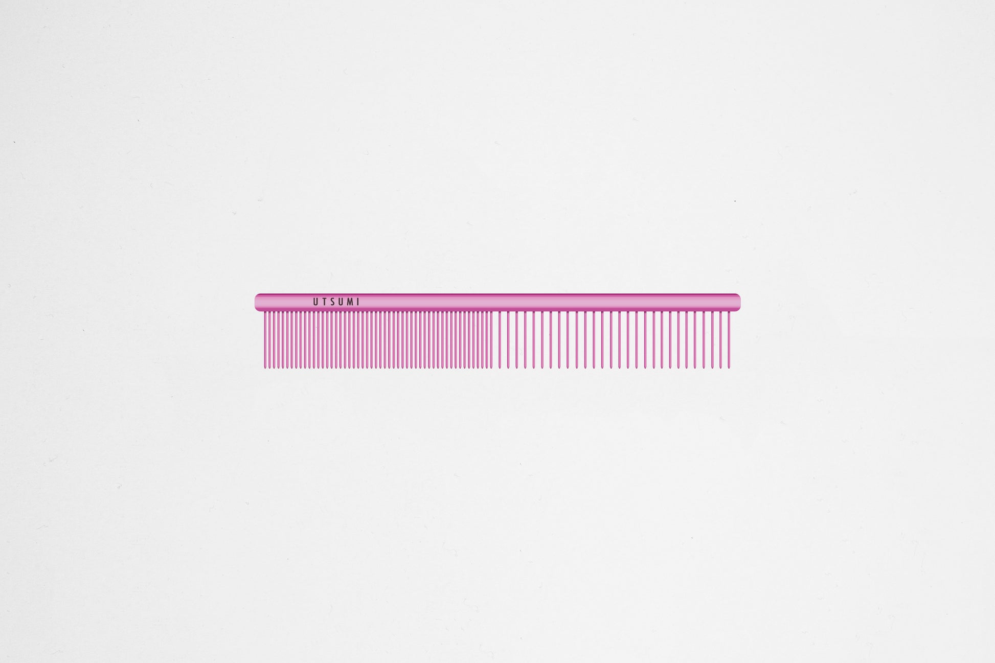 Utsumi cat comb 5 inch stainless steel grooming comb pink