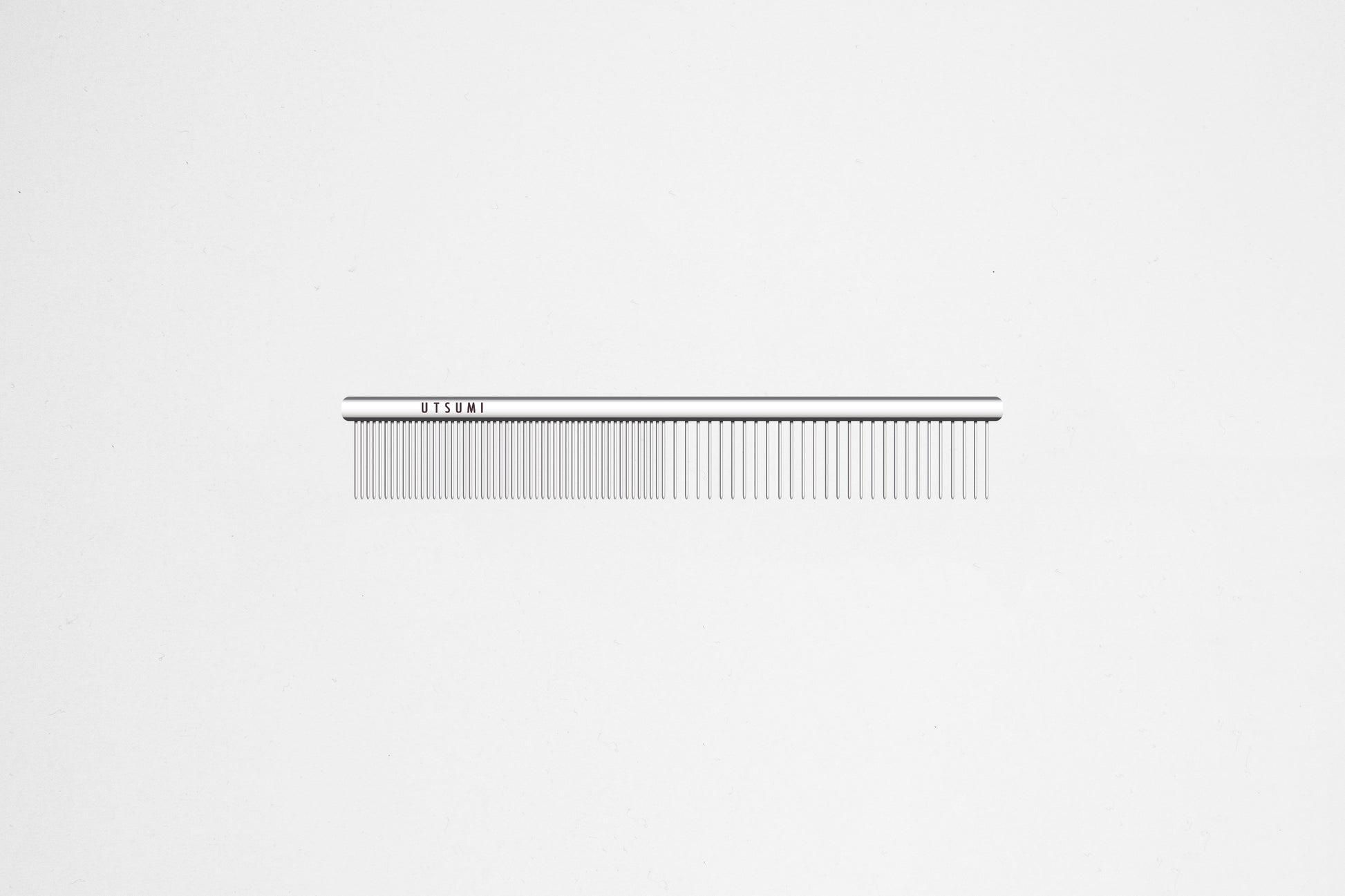 Utsumi cat comb 5 inch stainless steel grooming comb silver