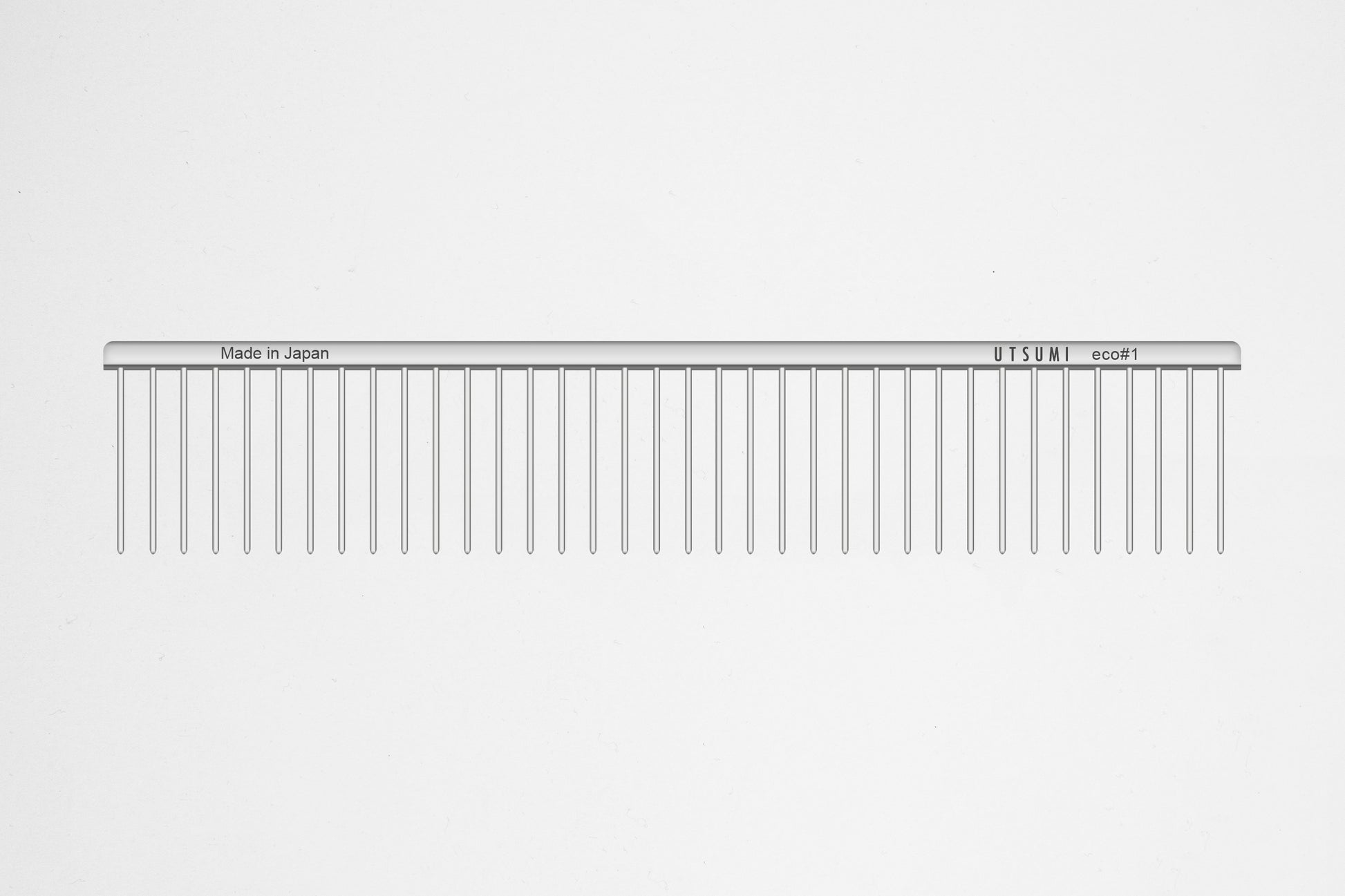 Utsumi ECO #1 grooming comb wide teeth for coat preparation