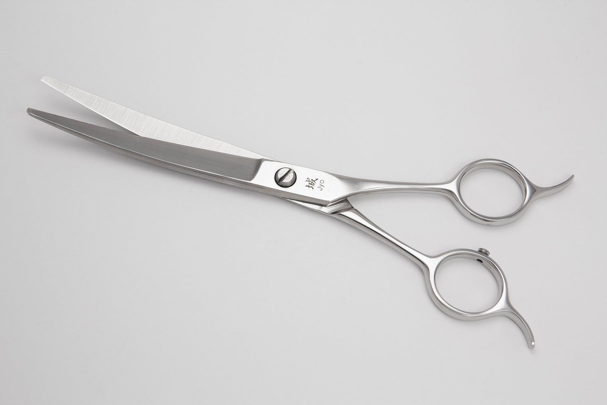 Utsumi JYO HINERI professional Japanese curved grooming shear open