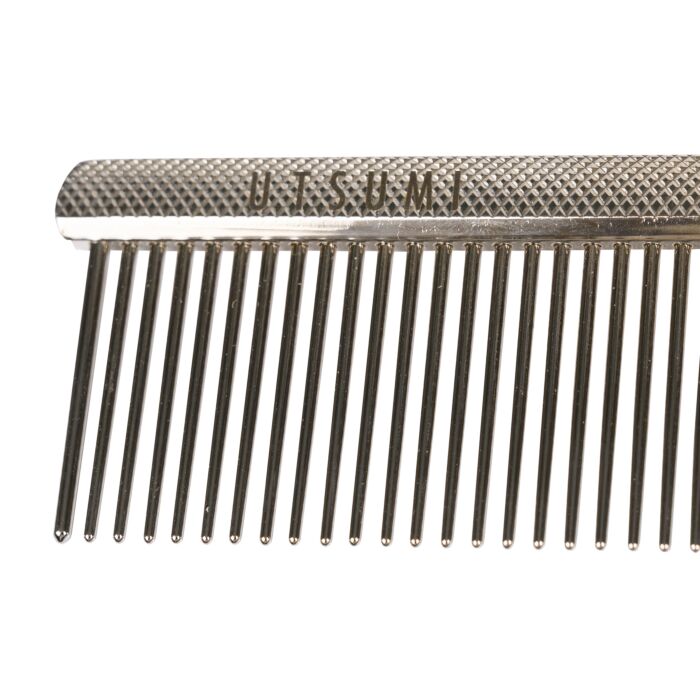 Utsumi metal grooming comb 7.5 inch for dog grooming