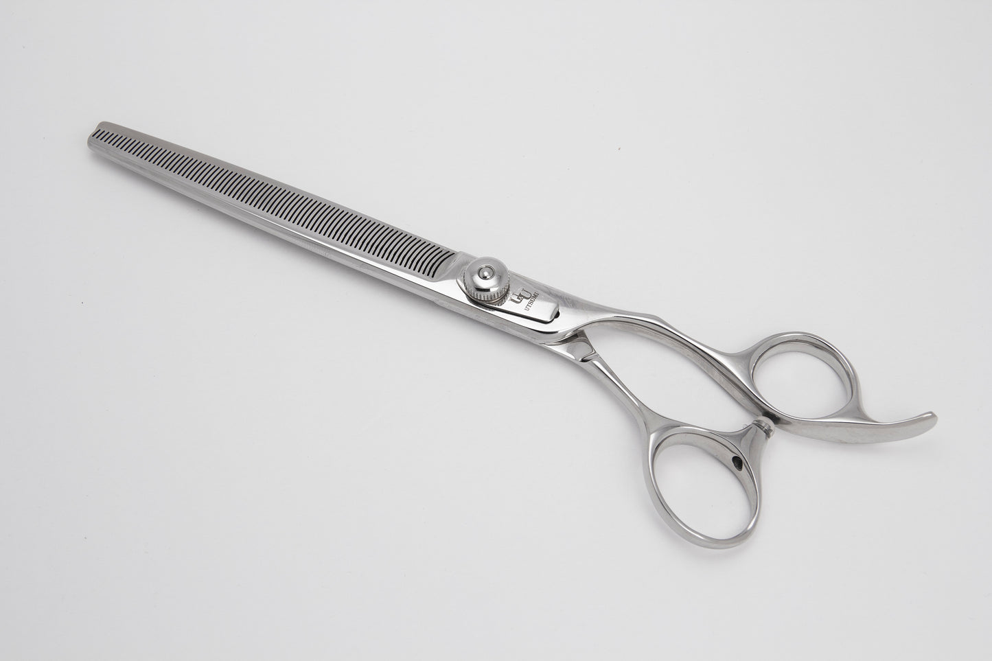 Utsumi eraser professional dog grooming thinning scissors closed side 3