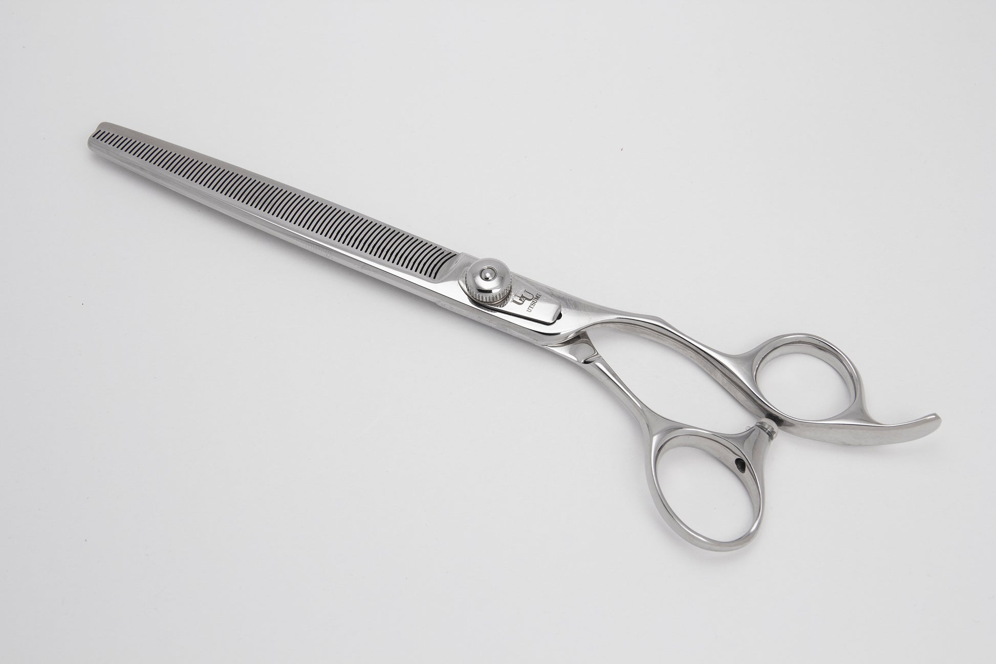 Utsumi eraser professional dog grooming thinning scissors closed side 3