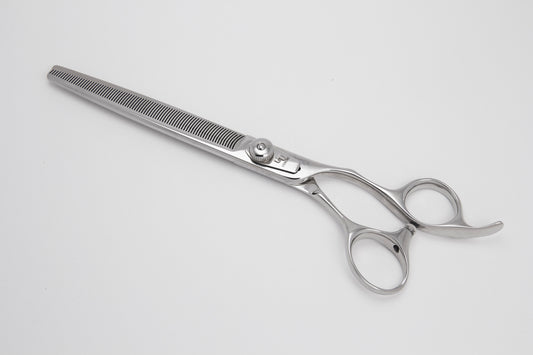 Utsumi eraser professional dog grooming thinning scissors closed side 3